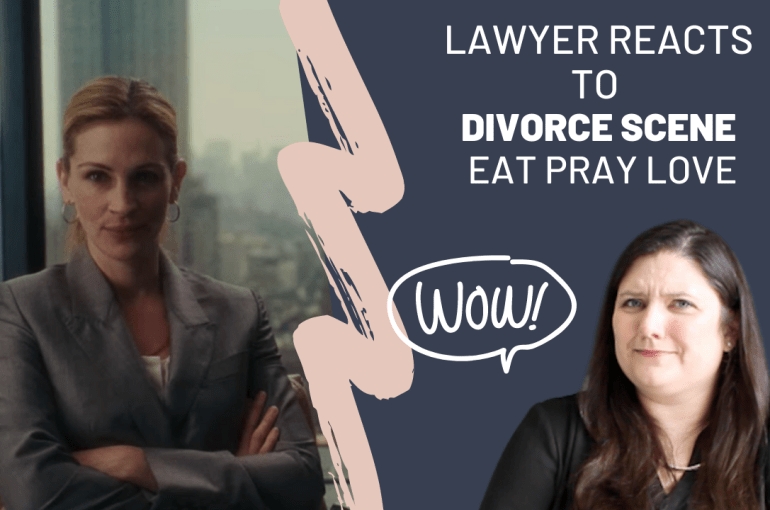 Divorce Lawyer Tracy Crider reacts to Divorce Scene in Eat, Pray, Love.